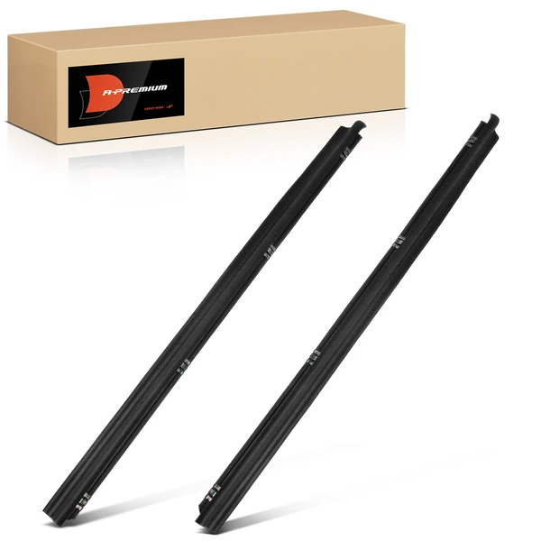 2 Pcs Outer Driver & Passenger Window Scraper Weatherstrip Seal for Jeep Wrangler CJ5 CJ6