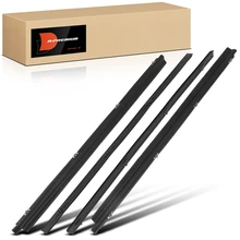 4 Pcs Inner & Outer Window Scraper Weatherstrip Seal for Jeep Wrangler CJ5 CJ6 CJ7