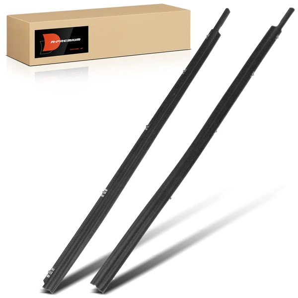 2 Pcs Driver Outer & Passenger Outer Door Weatherstrip Seal for 1997-2005 Jeep Wrangler