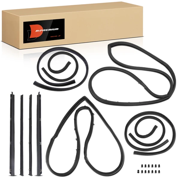 10 Pcs Front Weatherstrip Seal for Jeep CJ5 1968-1983 CJ5A CJ6 CJ6A CJ7 Scrambler