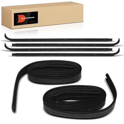 6 Pcs Driver & Passenger Inner & Outer Weatherstrip Seals