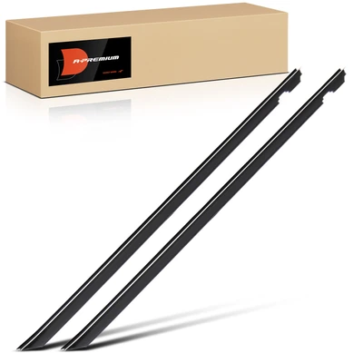 2 Pcs Inner Driver & Passenger Window Scraper Weatherstrip Seal