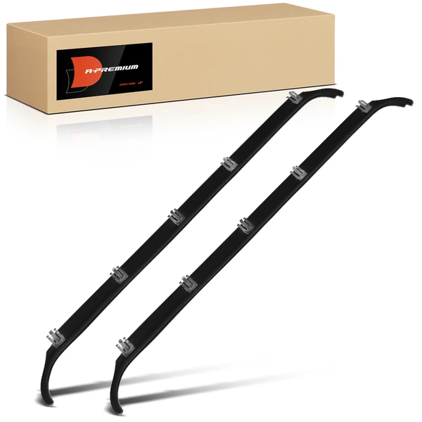 2 Pcs Rear Outer Window Scraper Weatherstrip Seals for Ford F-250 F-350 1987-1996