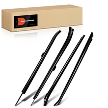 4 Pcs Front Window Scraper Inner & Outer Weatherstrip Seal