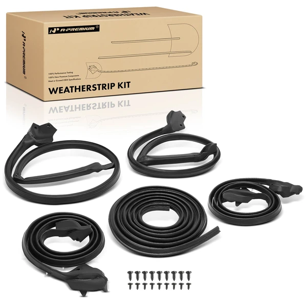 5 Pcs Driver & Passenger Weatherstrip Seals Kit for 1970-1981 Pontiac Firebird