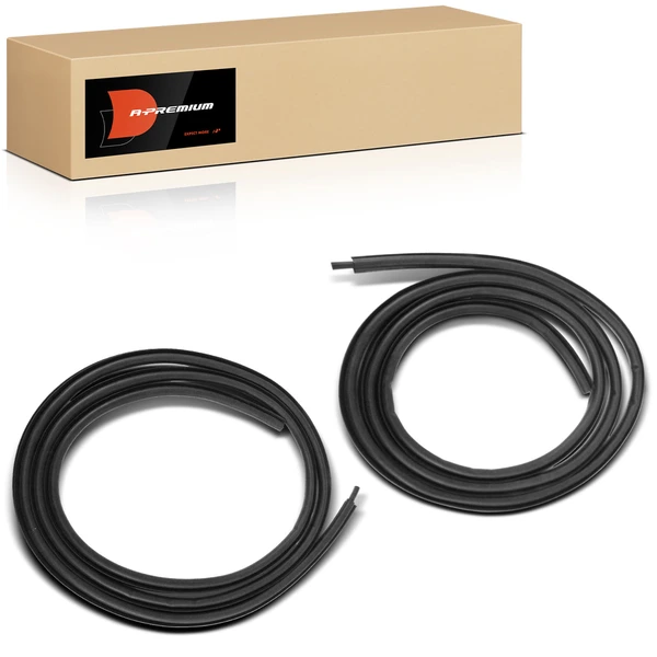 2 Pcs Driver & Passenger Door Seal Rubber Weatherstrip for 1975-1980 1984-1989 Dodge D100