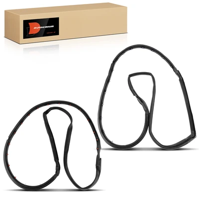 2 Pcs Front Driver & Passenger Full Door Weatherstrip Seals