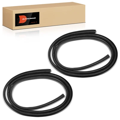 2 Pcs Front & Rear Door Weatherstrip Seal