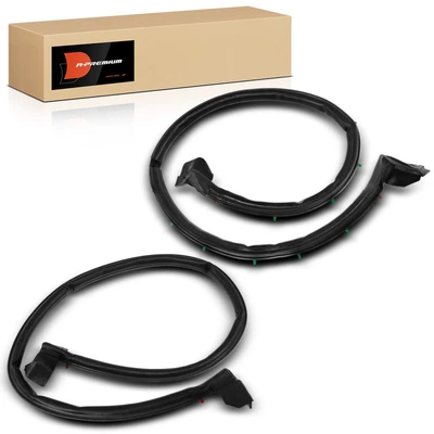 2 Pcs Driver & Passenger Half Door Weatherstrip Seals