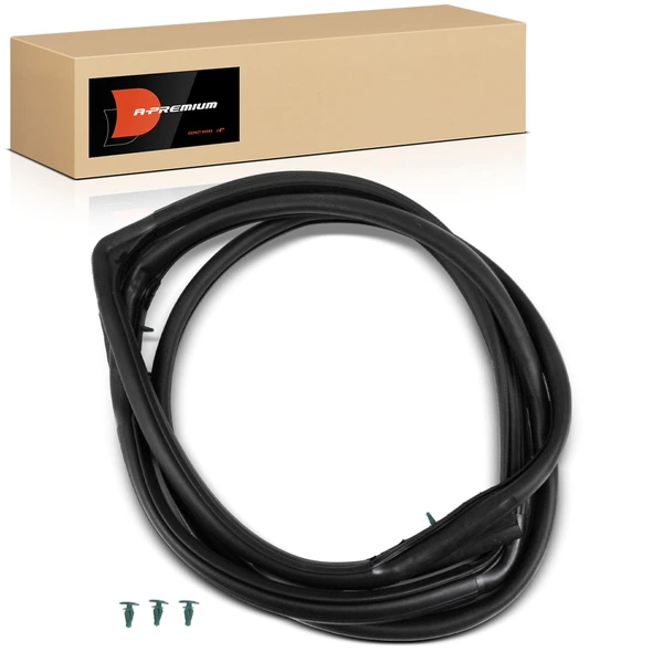 Front Driver Door Weatherstrip Seal with clips for 2007-2018 Jeep Wrangler