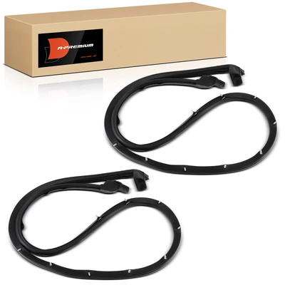 2 Pcs Driver & Passenger Lower Door Weatherstrip Seal