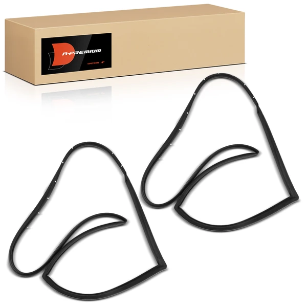 2 Pcs Rear Driver & Passenger Door Weatherstrip Seal for Chevrolet Impala Buick Pontiac