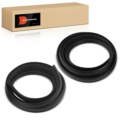 2 Pcs Rear Door Opening Trim Weatherstrip Seal