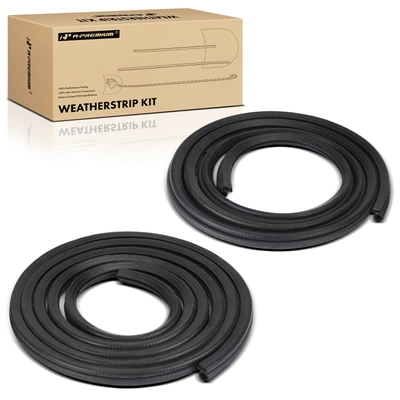 2 Pcs Front Body Mounted Door Weatherstrip Seal