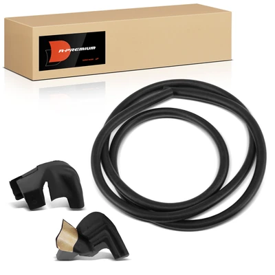 1 Pc Hardtop Corner Weatherstrip Seal & 2 Pcs Center Trim Molding