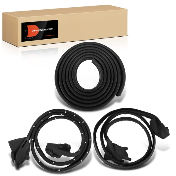 3 Pcs Door Driver & Passenger Seal Weatherstrip Seal for Chevrolet Camaro Pontiac 1970-1981