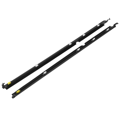 2 Pcs Left & Right Door Window Glass Weatherstrip Seal