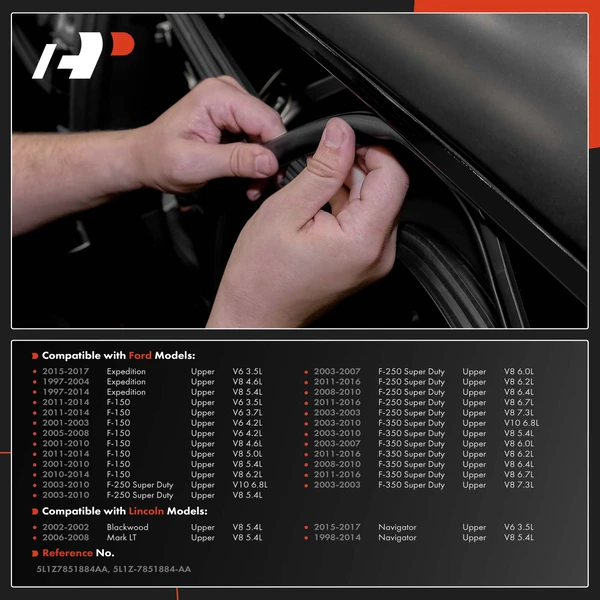 Upper Sunroof Glass Weatherstrip Seal for Ford F-150 F-250 Super Duty Lincoln