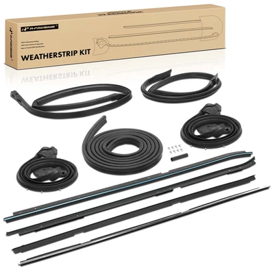 9 Pcs Roof Rail Window Door Trunk Weatherstrip Seal