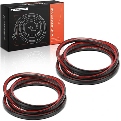 2 Pcs Rear Driver & Passenger Door Weatherstrip Seal