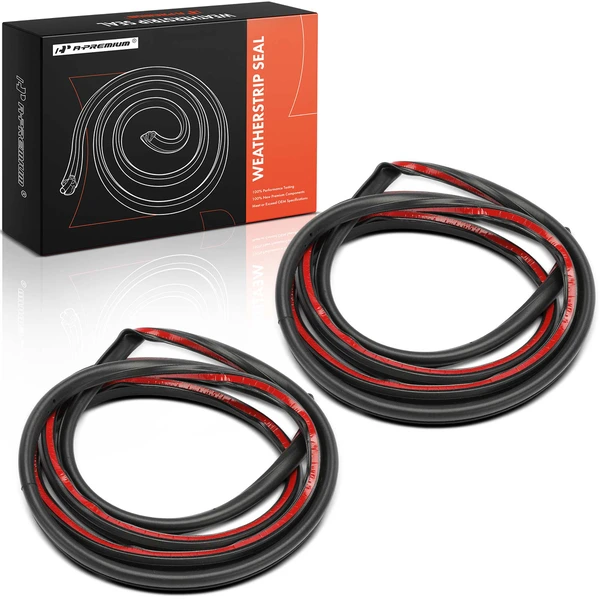 2 Pcs Front Driver & Passenger Door Weatherstrip Seal for BMW E38 E39 E32 5 Series