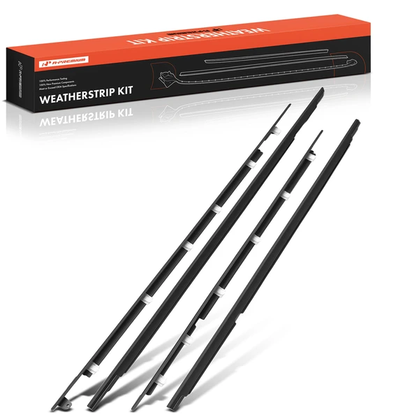 4 Pcs Front & Rear Door Belt Molding for Toyota Land Cruiser 1991-1998 Lexus LX450