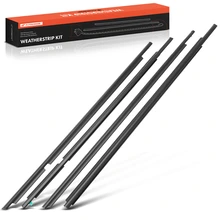 4 Pcs Front & Rear Door Window Weatherstrip Seal