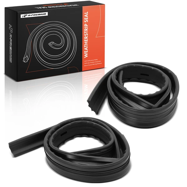 2 Pcs Front Door Window Glass Channel Weatherstrip Seal for 1983-1994 GMC Jimmy