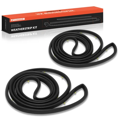 2 Pcs Front Driver & Passenger Door Weatherstrip Seal