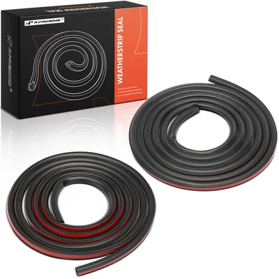 2 Pcs Front & Rear Door Weatherstrip Seal