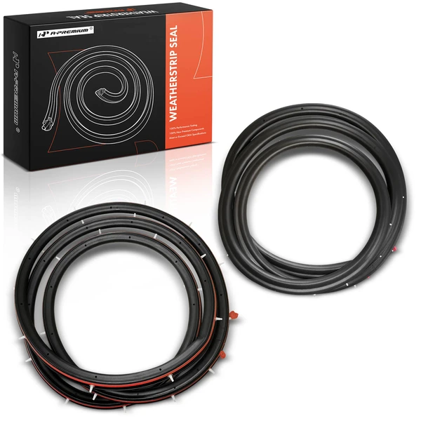 2 Pcs Rear Driver & Passenger Door Weatherstrip Seal for Ford Focus 2012-2018