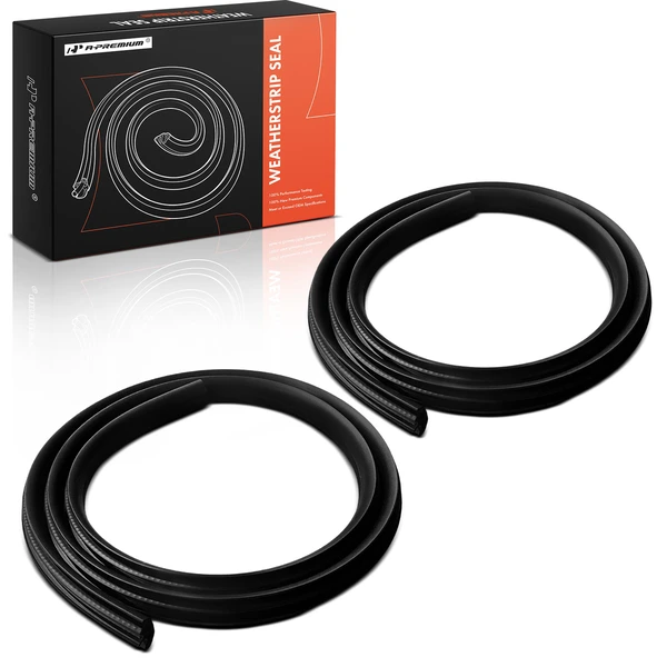 2 Pcs Rear Door Opening Weatherstrip Seals for Ford Focus 2012-2018