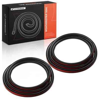 2 Pcs Front Driver & Passenger Door Weatherstrip Seal