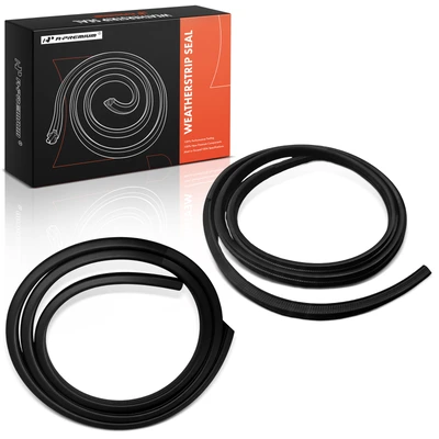 2 Pcs Front Driver & Passenger Glass Weatherstrip Seal