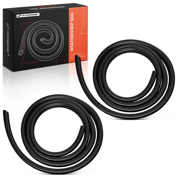 2 Pcs Rear Door Weatherstrip Seal for Ford F-250 F-350 Super Duty 1999-2016 Crew Cab