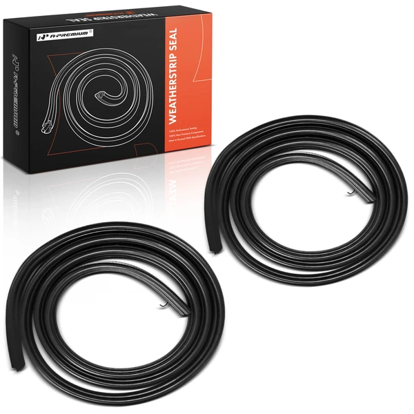 2 Pcs Front Driver & Passenger Door Weatherstrip Seal for 2009-2010 Dodge Ram 2500