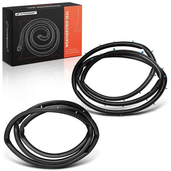 2 Pcs Rear Driver & Passenger Door Weatherstrip Seal for 2013-2020 Ford Fusion