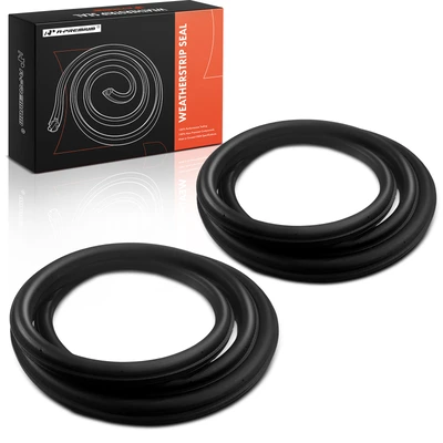 2 Pcs Rear Driver & Passenger Door Weatherstrip Seal