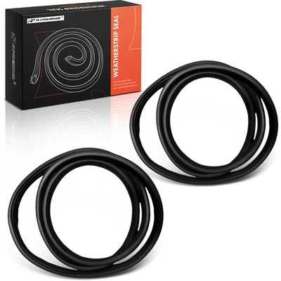 2 Pcs Rear Driver & Passenger Door Weatherstrip Seal