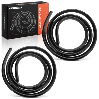 2 Pcs Rear Driver & Passenger Door Weatherstrip Seal