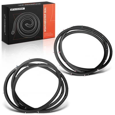 2 Pcs Front Driver & Passenger Door Weatherstrip Seal