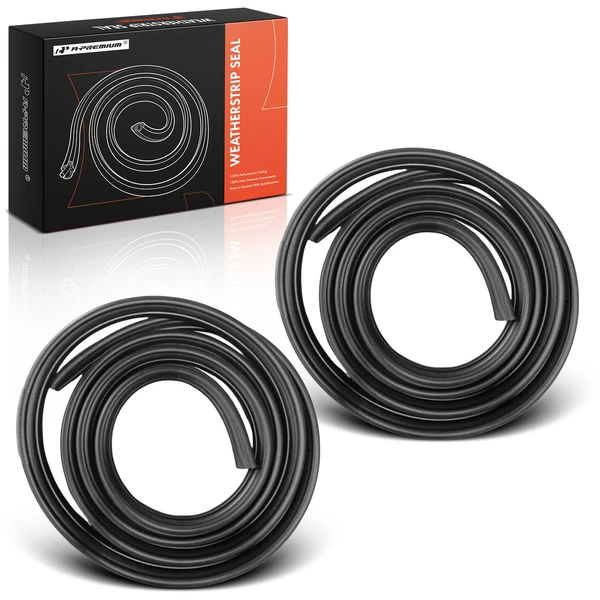 2 Pcs Front Inner Door Window Belt Weatherstrip Seal for Ford F-150 09-14