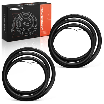 2 Pcs Front Driver & Passenger Door Opening Weatherstrip Seal