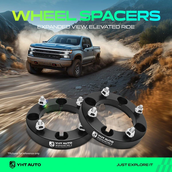 2 Pcs 1 inches Black 4x5.39 to 4x5.39 inches Wheel Spacers M10x1.25 110mm for 2011-2015 Can-Am Commander 1000