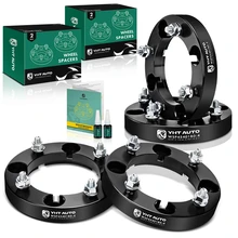 4 Pcs 1 inches Black 4x5.39 to 4x5.39 inches Wheel Spacers M10x1.25 110mm for 2013-2014 Can-Am Maverick 1000R
