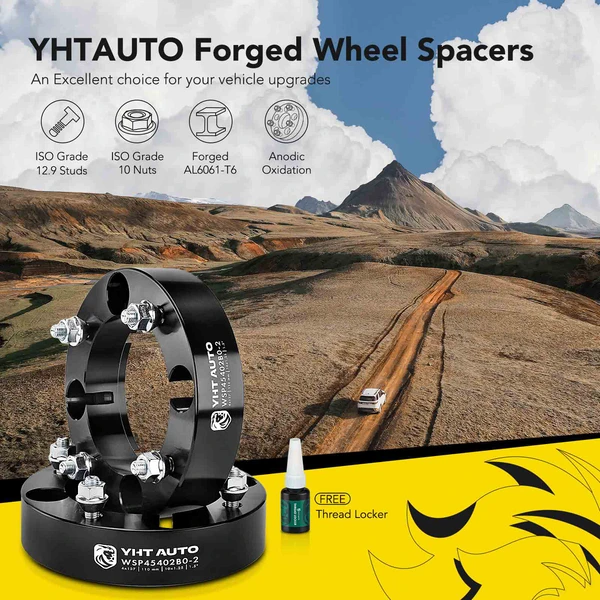 2 Pcs 1.5 inches Black 4x5.39 to 4x5.39 inches Wheel Spacers M10x1.25 110mm for 2007-2014 Can-Am Outlander 400