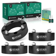 4 Pcs 2 inches Black 4x6.14 to 4x6.14 inches Wheel Spacers 0.375 Inches x 24 131mm