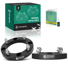 2 Pcs 1 inches Black 4x6.14 to 4x6.14 inches Wheel Spacers M12x1.5 131mm for 2014-2018 Polaris RZR XP 1000