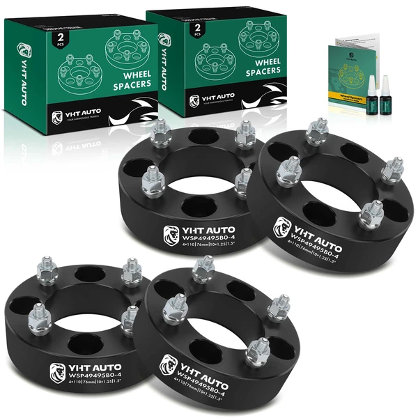 4 Pcs 4x110mm Wheel Adapter 10x1.25 inch 76mm 1.5 inch for 1982-1985 Honda ATC70