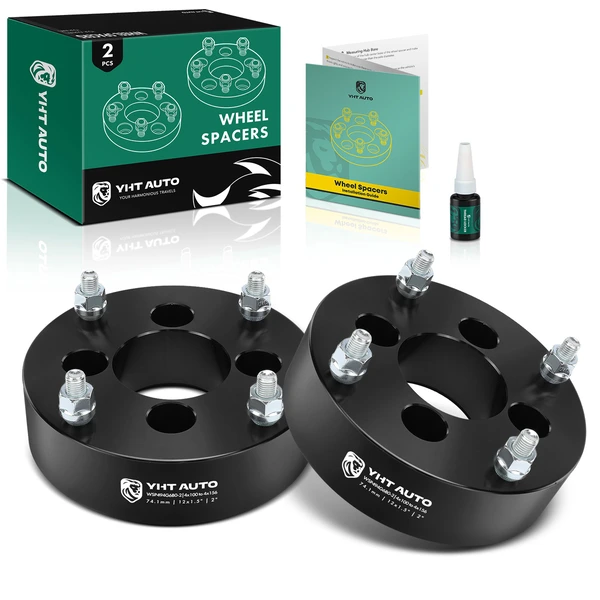 2 Pcs 4x110 to 4x156 Wheel Adapter 12x1.5 inch Studs 74.1mm 50.8mm for 2002-2009 2012-2014 Suzuki Ozark 250